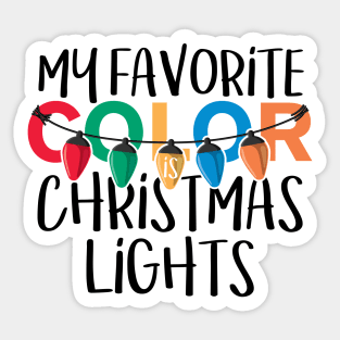 Christmas Lights Sticker